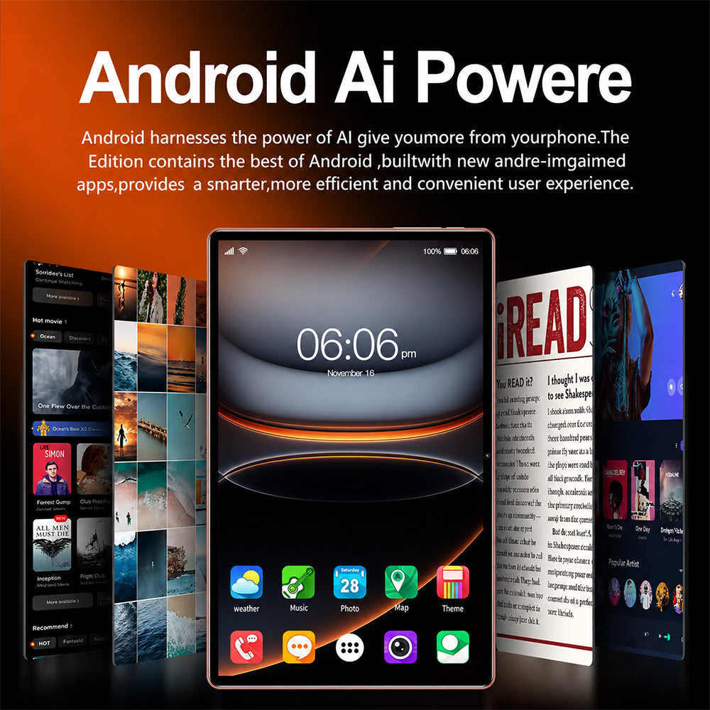 4G LTE Tablet – 10" HD Display 5000mAh Battery GPS 6GB RAM + 64GB