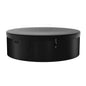 Round Zoppinh Wave Tahoe eco foam hot tub for 4-6 people with built-in heater, charcoal finish, and included cover.