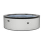 Zoppinh Wave Tahoe 4-6 person eco foam hot tub with round shape, graphite exterior, built-in heater, ideal for relaxing spa moments.