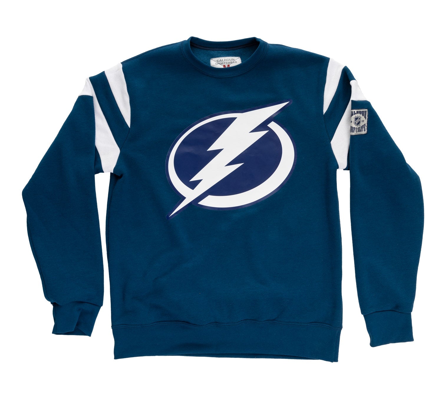 Tampa Bay Lightning Varsity Retro Style Crewneck Sweatshirt - Shopthatapp.ca