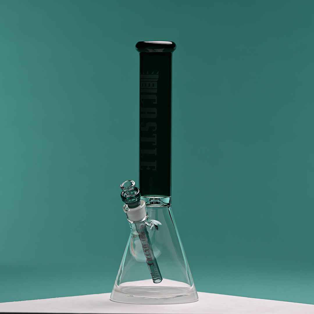 Colored Tube (16″) High-quality Borosilicate Glass Beaker Bong