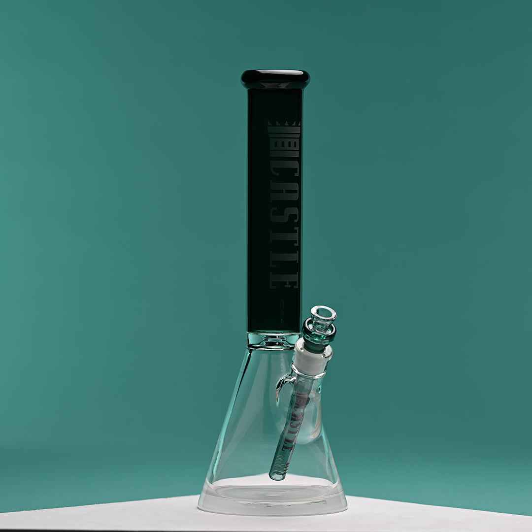 Colored Tube (16″) High-quality Borosilicate Glass Beaker Bong
