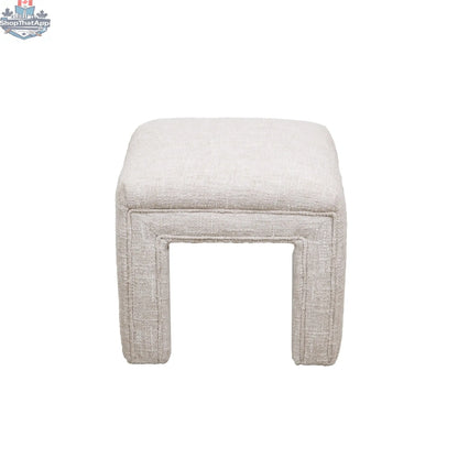 Hygge Design House Tera Small Dining Bench with wooden legs and upholstered seat, ideal for compact dining spaces.