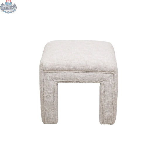 Hygge Design House Tera Small Dining Bench with wooden legs and upholstered seat, ideal for compact dining spaces.