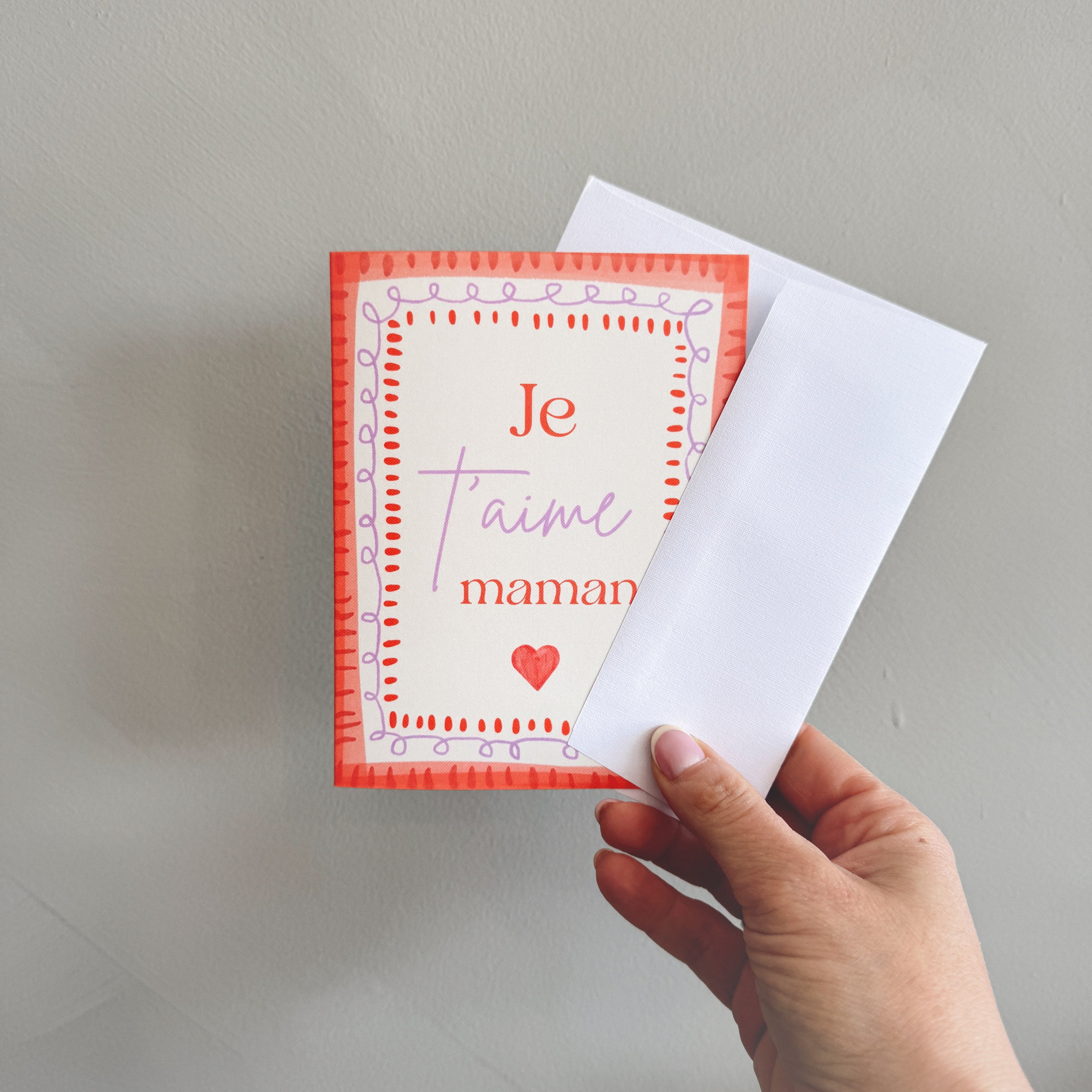 Carte de souhait - Je t'aime Maman - Www.Shopthatapp.ca