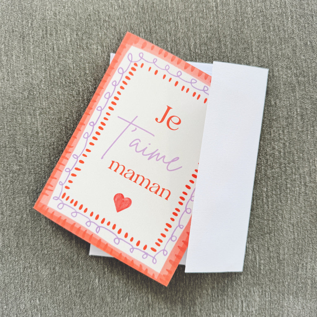Carte de souhait - Je t'aime Maman - Www.Shopthatapp.ca