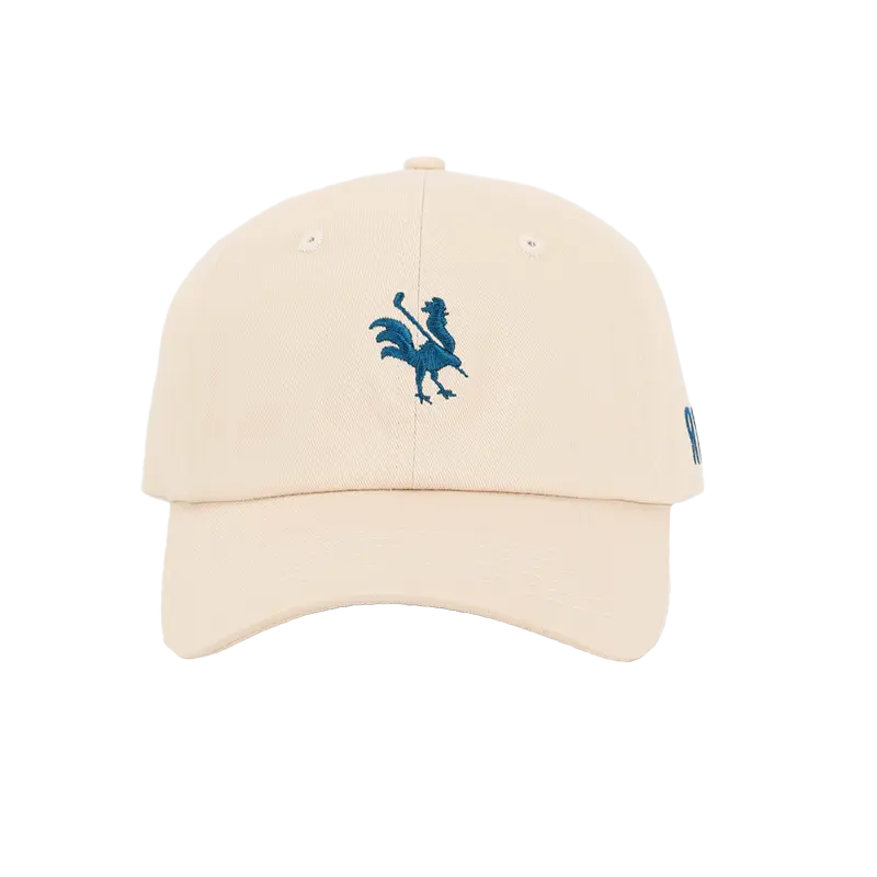 Red Rooster Golf Inc. The Dad Hat featuring a classic baseball cap style with a curved brim and adjustable strap.