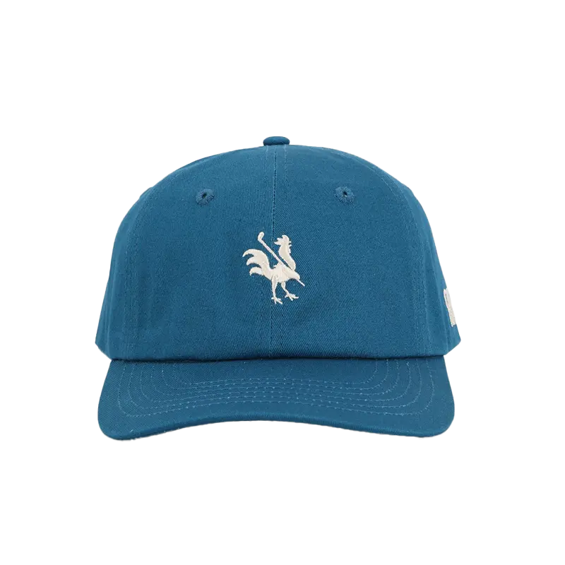 Red Dad Hat by Canada Red Rooster Golf Inc. featuring a classic baseball cap style with embroidered logo on front.