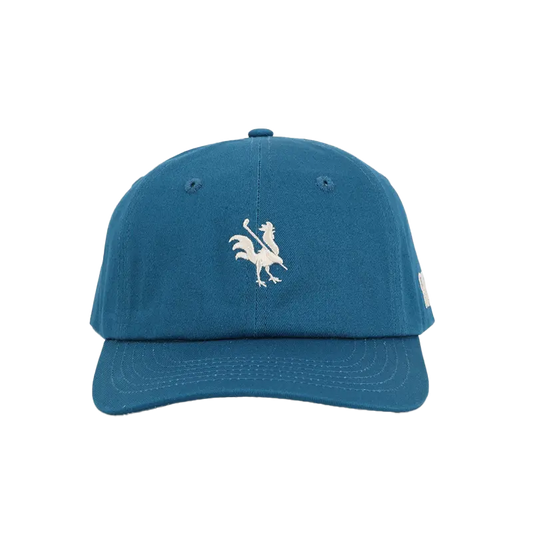 Red Dad Hat by Canada Red Rooster Golf Inc. featuring a classic baseball cap style with embroidered logo on front.