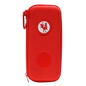 Red glove case from Canada Red Rooster Golf Inc., stylish and functional storage solution for golf accessories.