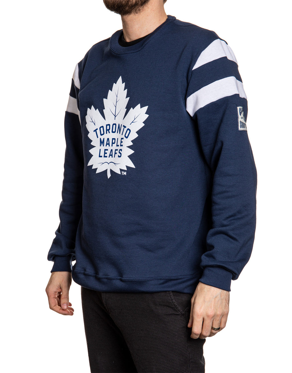 Toronto Maple Leafs Varsity Retro Style Crewneck Sweatshirt - Shopthatapp.ca