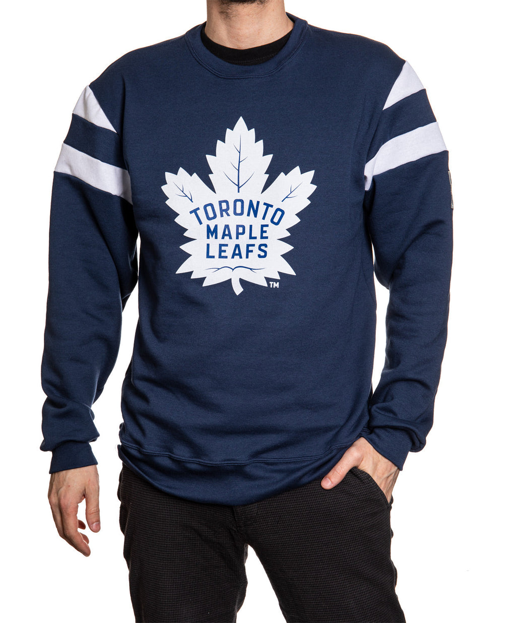 Toronto Maple Leafs Varsity Retro Style Crewneck Sweatshirt - Shopthatapp.ca