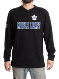 Toronto Maple Leafs Long Sleeve Henley Blackout Edition - Shopthatapp.ca