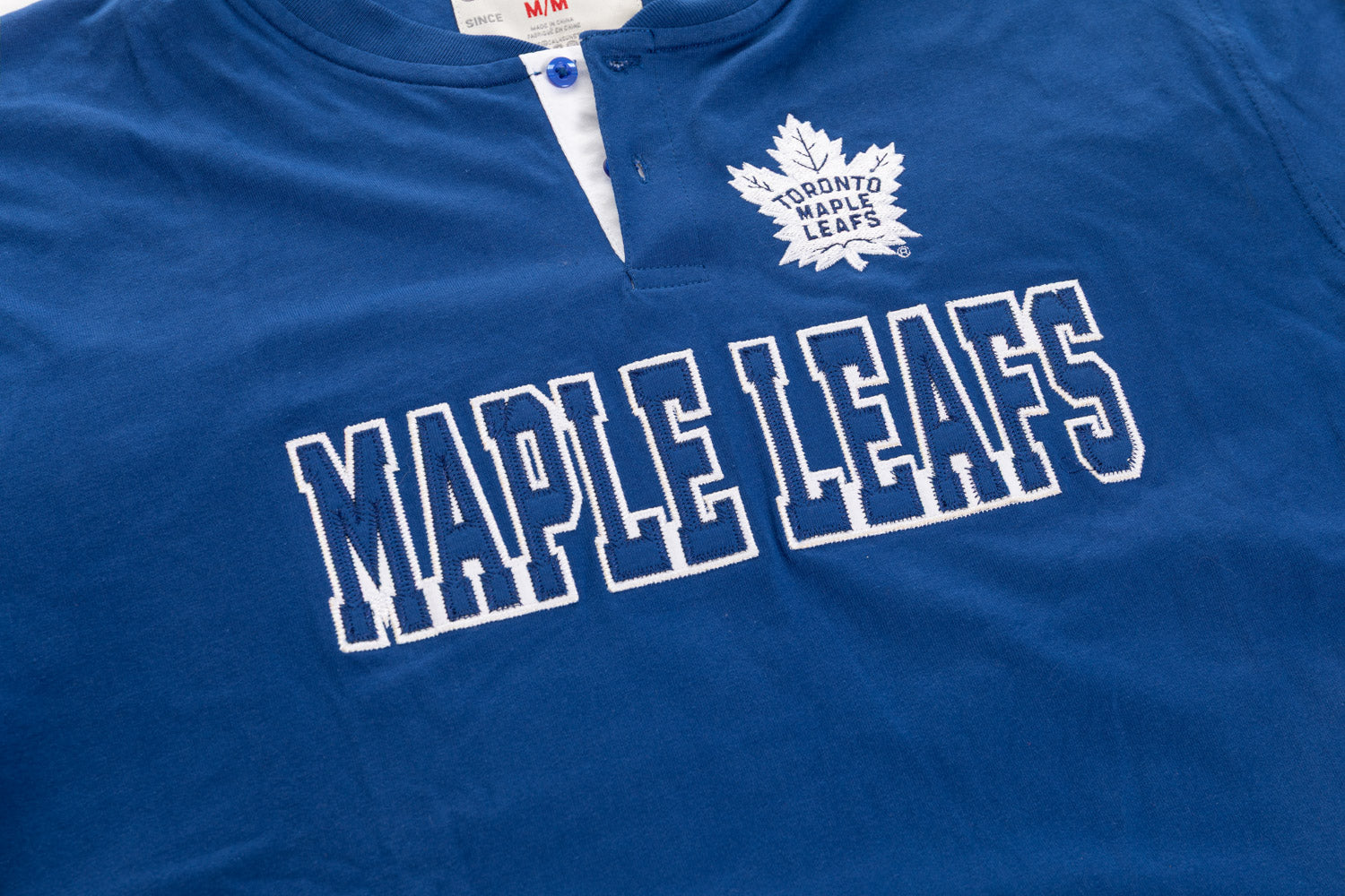 Toronto Maple Leafs Long Sleeve Henley - Shopthatapp.ca