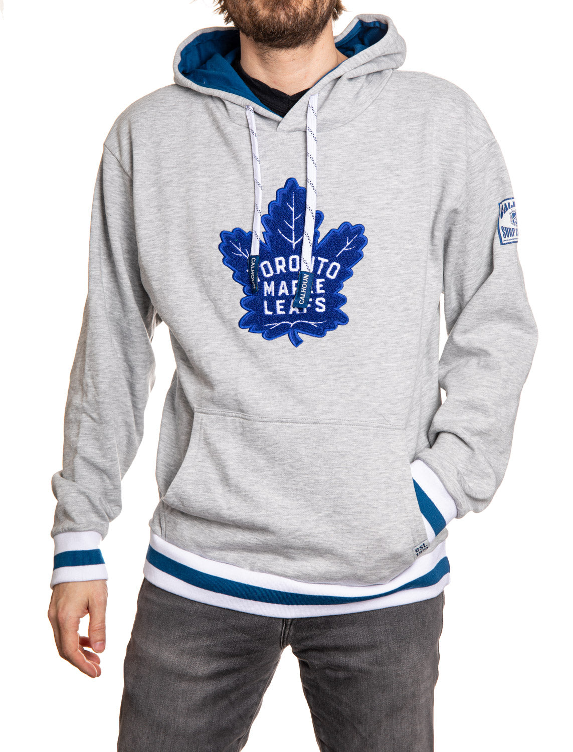 Toronto Maple Leafs "Muskoka Style" Premium Chenille Woven Logo Hoodie - Shopthatapp.ca