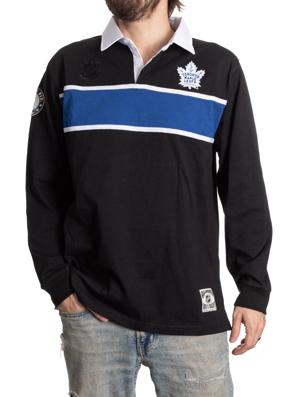 Toronto Maple Leafs Rugby Shirt Blackout Edition - Shopthatapp.ca