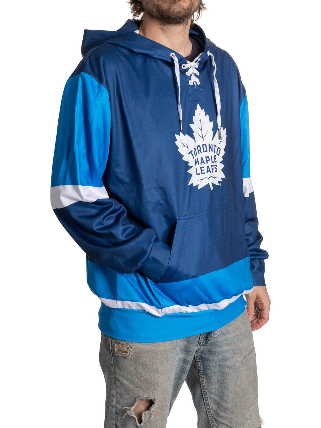 Toronto Maple Leafs Hockey Lace Hoodie - Shopthatapp.ca