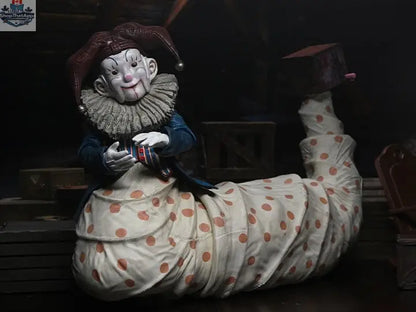 Toy Snowman Krampus Der Klown Deluxe figurine from 2015, detailed collectible action figure with festive and creepy clown features.