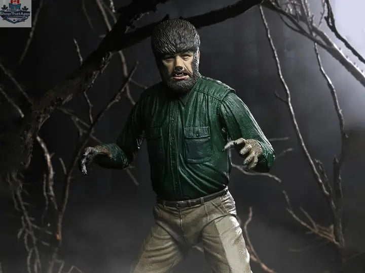 Toy Snowman Universal Monsters Wolf Man collectible action figure, detailed toy with realistic features and classic monster design.