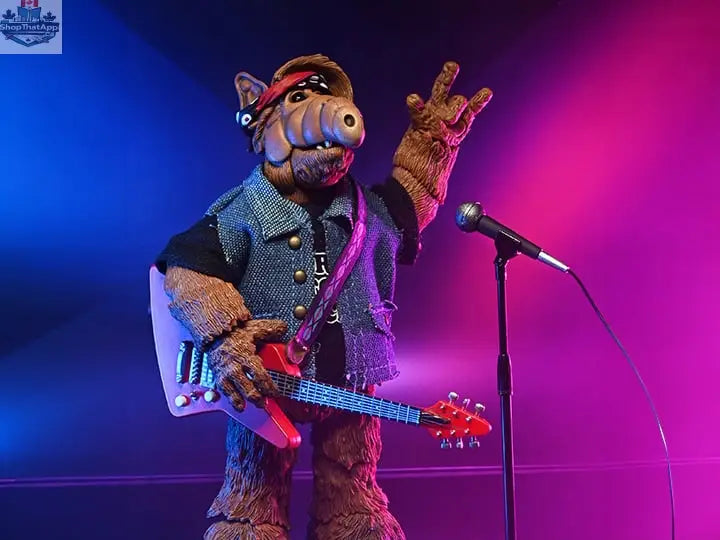Toy Snowman ALF Ultimate Born to Rock action figure from the collectible toy series, detailed plush character for display.