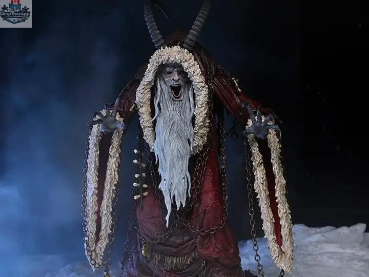 Toy Snowman Krampus Deluxe 2015 collectible action figure with detailed costume and horns, designed for display and collection.