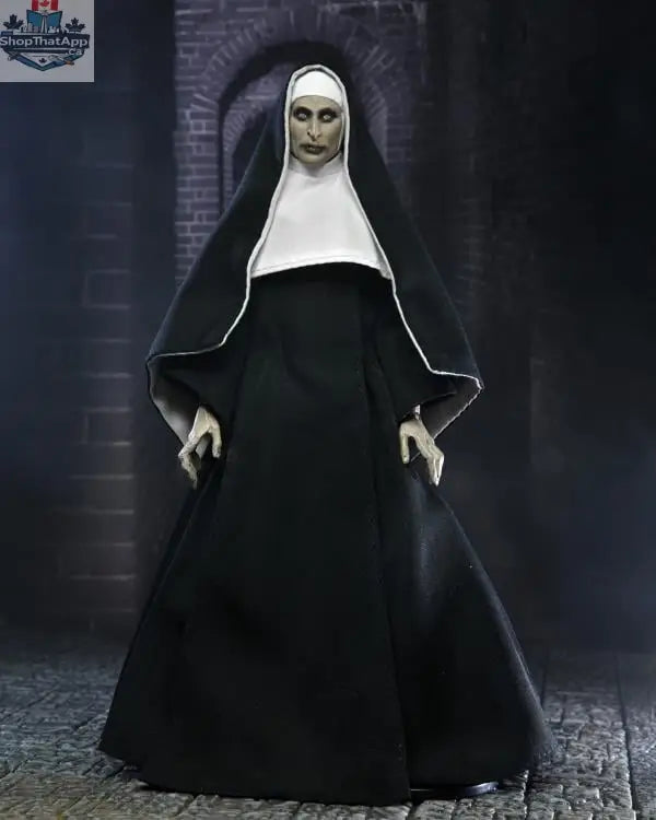 Toy Snowman Conjuring Universe Valak action figure, highly detailed horror collectible with dark robes and eerie facial expression.