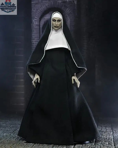 Toy Snowman Conjuring Universe Valak action figure, highly detailed horror collectible with dark robes and eerie facial expression.