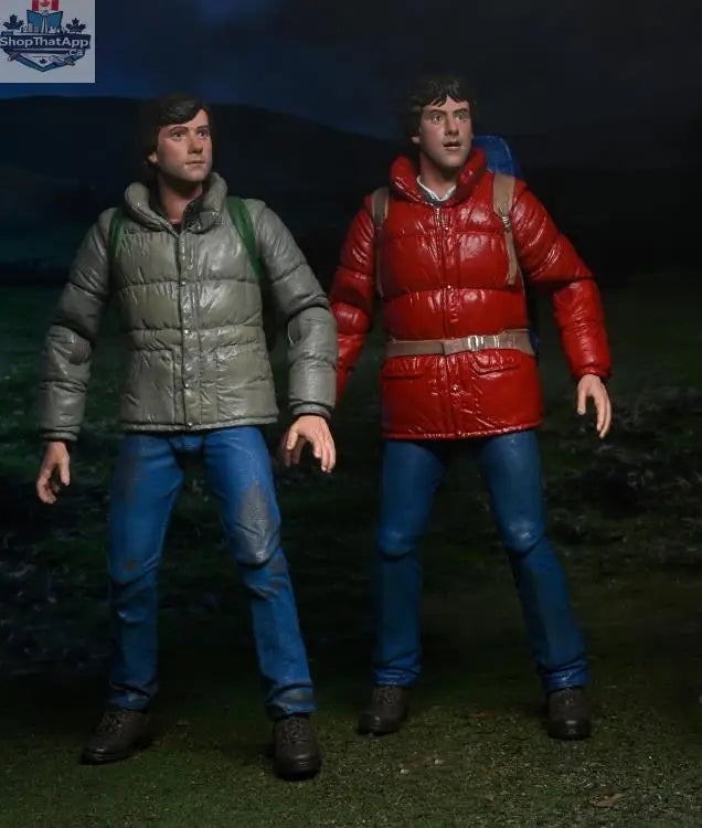 Toy Snowman American Werewolf in London action figures featuring Jack Goodman and David Kessler, collectible toy set with detailed character figures