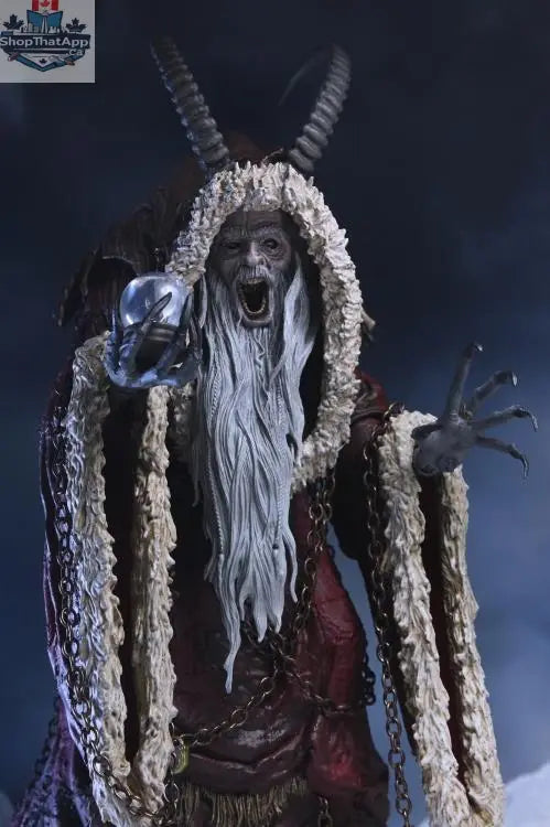 Toy Snowman Krampus Deluxe 2015 collectible action figure with detailed features, showcasing a festive horror-themed toy.