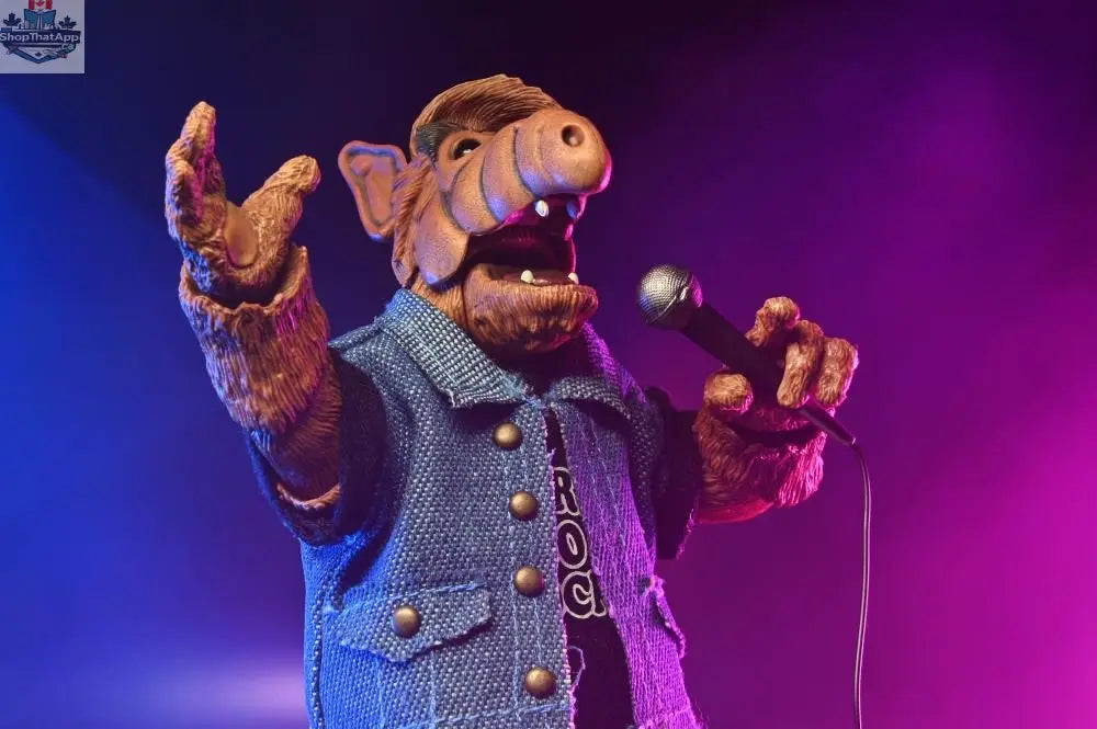 Toy Snowman ALF Ultimate Born to Rock action figure from the collectibles toy series, featuring detailed design and vibrant colors.
