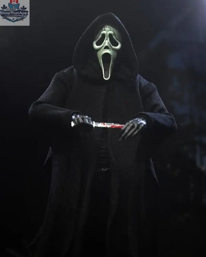 Ghost Face Inferno action figure by Toy Snowman, collector's edition with detailed fiery design, posed as a collectible toy.