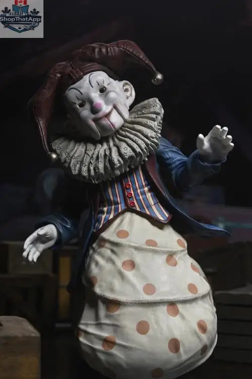 Toy Snowman Krampus Der Klown Deluxe collectible action figure from 2015, detailed toy figurine with festive costume and sinister clown features.