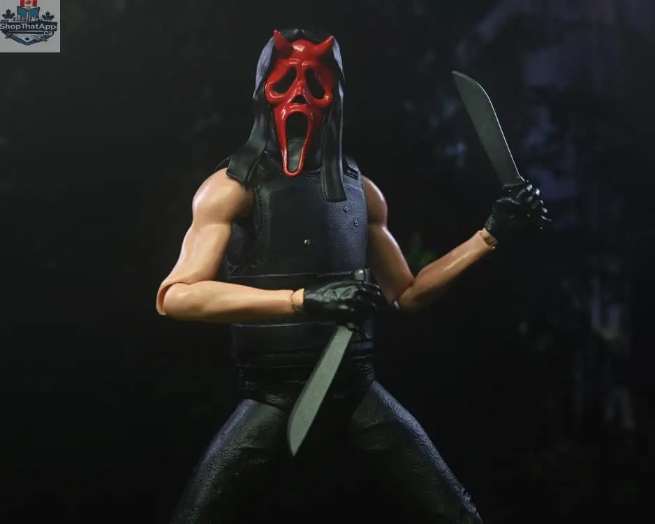 Ghost Face Inferno action figure by Toy Snowman, collectible toy with detailed fiery design, perfect for fans and collectors