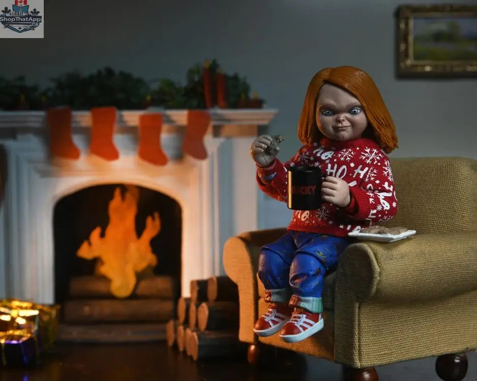 Holiday Edition Chucky action figure by Toy Snowman, detailed collectible toy from the Chucky Ultimate series.
