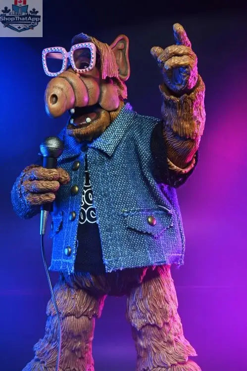 Toy Snowman ALF Ultimate Born to Rock action figure, collectible toy from the ALF series, with detailed features and vibrant colors.