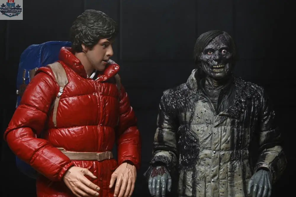 American Werewolf in London action figures of Jack Goodman and David Kessler, collectible Toy Snowman figures in a two-pack.