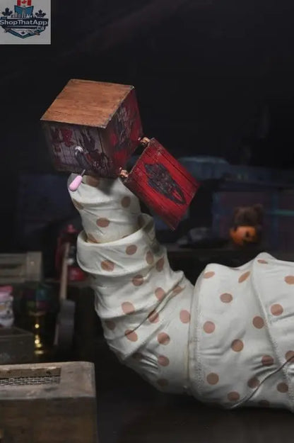 Toy Snowman Krampus Der Klown Deluxe collectible action figure from 2015, featuring detailed clown costume and sinister expression.