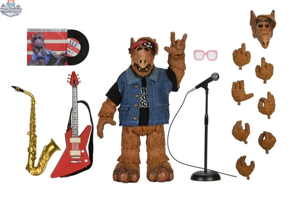 Toy Snowman ALF Ultimate Born to Rock action figure from the collectible toy series, featuring detailed design and vibrant colors.