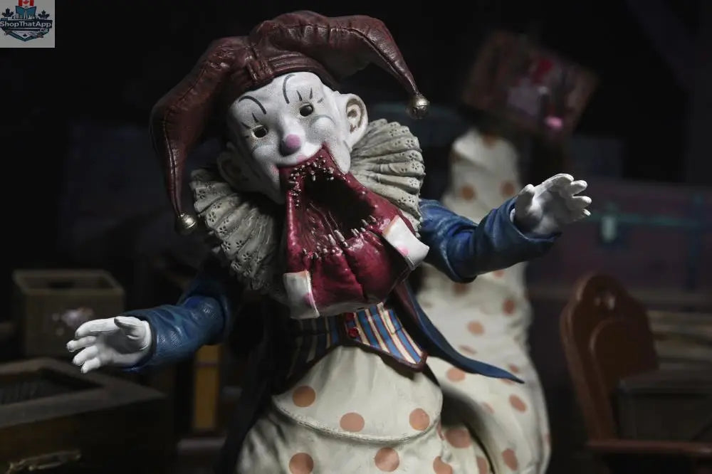 Toy Snowman Krampus Der Klown Deluxe figurine from 2015, detailed collectible action figure with festive design and intricate features.