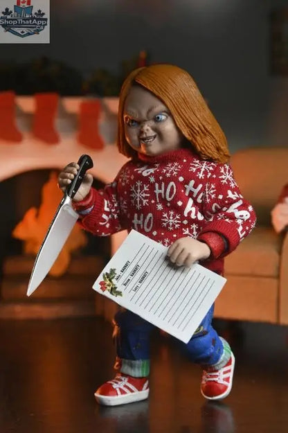 Toy Snowman Chucky Holiday Edition action figure, collectible toy with detailed features from the Ultimate Chucky series.