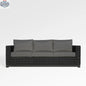 Enclover Trillium sofa with Sunbrella cushions, showcasing plush seating and stylish design for comfortable living space.