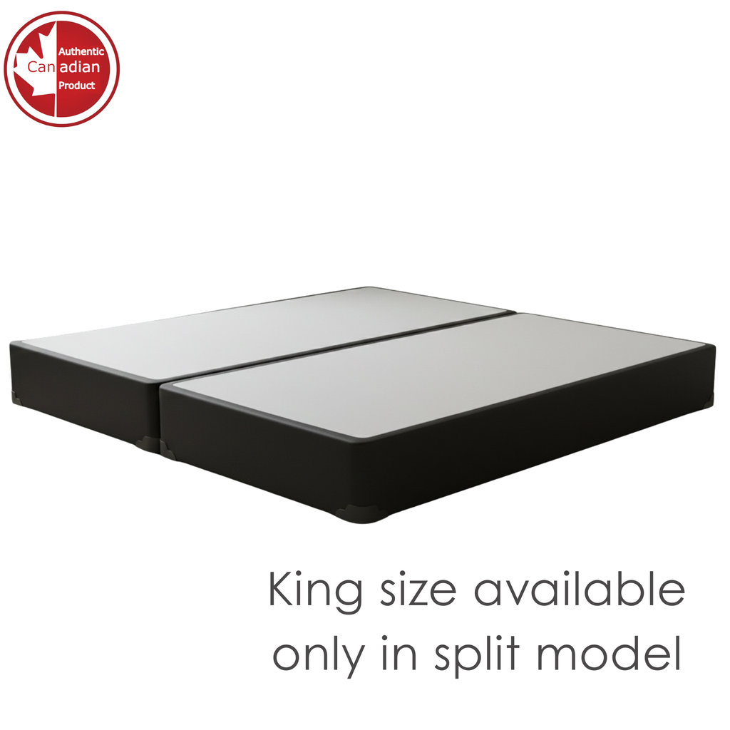 UltraFlex® Premium Solid Wood Box Spring Mattress Foundation 7" Standard - Twin, Double, Queen, King | Premium Heavy Duty Mattress Base, No Assembly Required, Compatible with All Mattress Types- Made in Canada - Shopthatapp.ca
