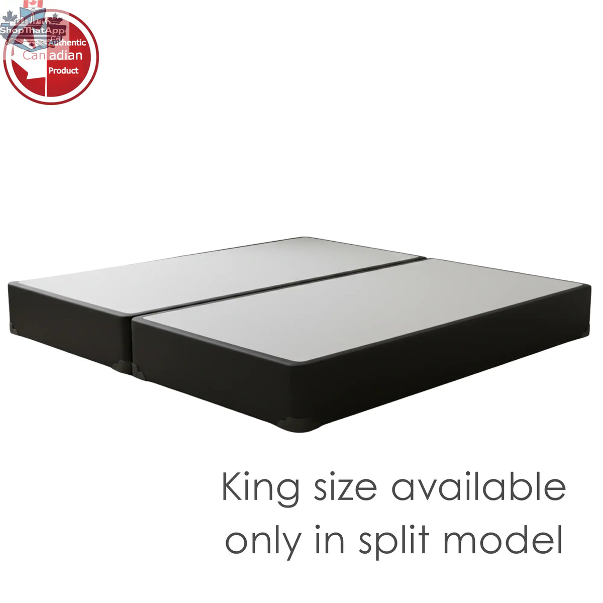 UltraFlex® 7-inch solid wood box spring, heavy-duty mattress foundation, compatible with all mattress types, made in Canada.