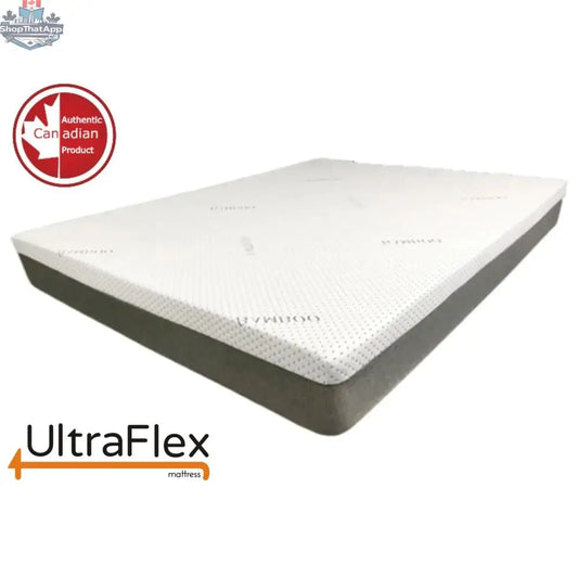 UltraFlex DREAMER eco-friendly cool gel memory foam mattress with waterproof protector, 8-inch thickness, made in Canada.