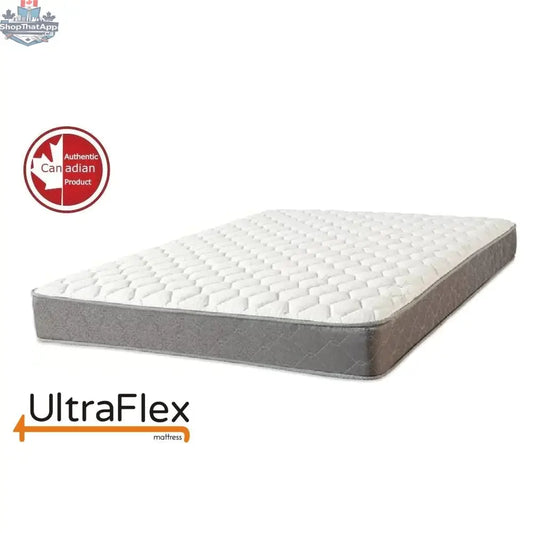 UltraFlex® Mattress Essence orthopedic gel memory foam mattress with natural comfort, balanced support, eco-friendly materials, made in Canada.