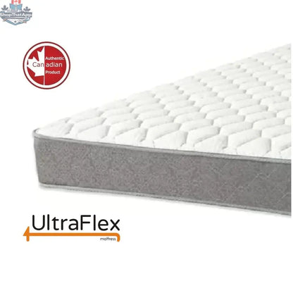 UltraFlex® Essence Plus mattress with orthopedic gel memory foam and eco-friendly materials, shown with corner view.