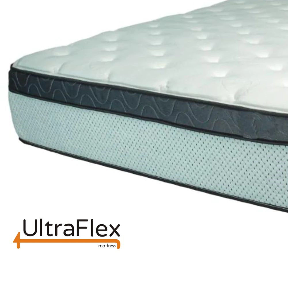 UltraFlex® EUPHORIA 14" Mattress and BoxSpring Set Orthopedic Eurotop Pocket Coil Foam Encased Eco-friendly Hybrid Mattress (Made in Canada) - Shopthatapp.ca