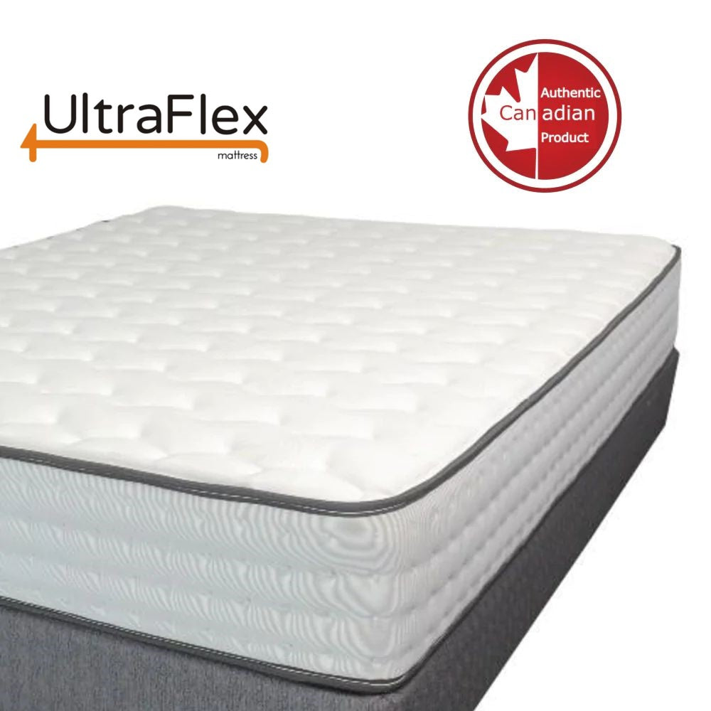 UltraFlex® GLORY 10" Orthopedic Pocket Coil Foam Encased, Eco-friendly Hybrid Mattress with Waterproof Mattress Protector (Made in Canada) - Shopthatapp.ca