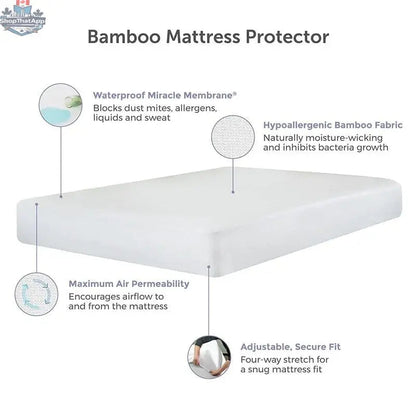 UltraFlex® Mattress Inspire Plus with orthopedic gel memory foam and waterproof protector, showcasing breathable eco-friendly design.