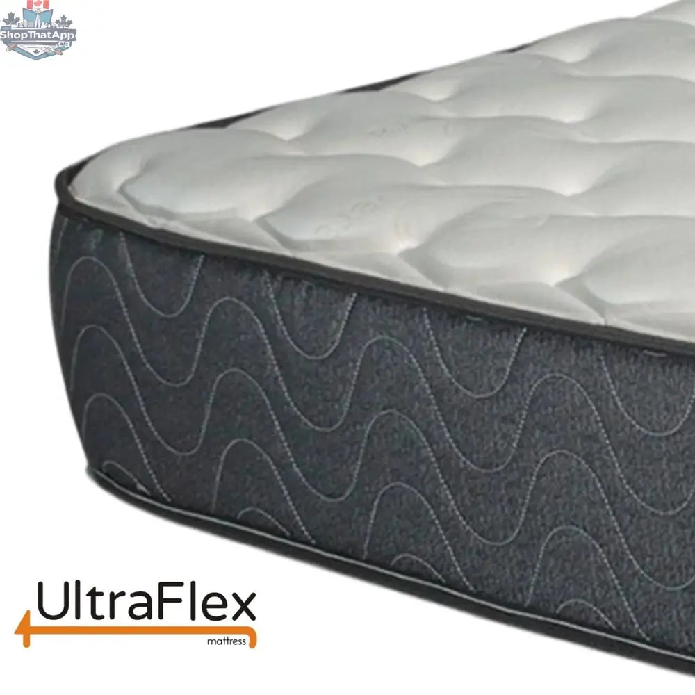 UltraFlex® Infinity Plus mattress and boxspring set with eco-friendly soy foam, orthopedic spinal support, made in Canada.